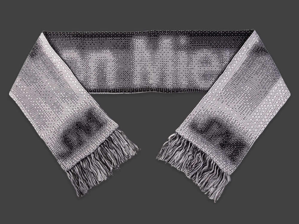 Scarf Black and white